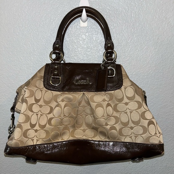 Coach Handbags - Vintage Coach Dark Brown and Tan Satchel